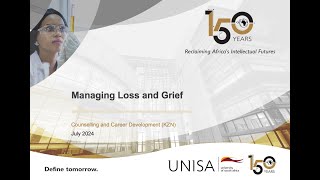 Managing grief and loss [upl. by Nirtak202]