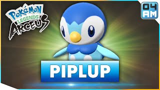 Where To Find PIPLUP amp How To Catch It in Pokemon Legends Arceus [upl. by Elysha657]