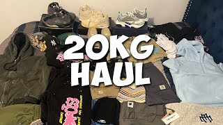 20 KG MULEBUY HAUL INSANE Sp5der Stussy Carhartt Jordan amp More [upl. by Hiro69]