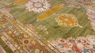 19th Century Turkish Angora Oushak Carpet 24786 [upl. by Rubio818]