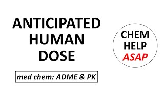 estimating anticipated human dose for a preclinical drug [upl. by Cyrie]