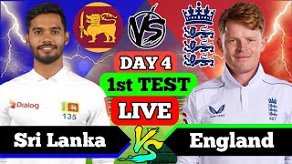 Sri Lanka Vs England Live Match Today  Day 4  1st Test  Aaj ka full match  SL vs Eng Part 8 [upl. by Lallage]