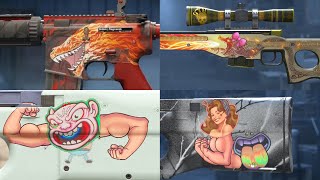 NEW STICKER CRAFTS ARE🔥🔥 CS2 COMMUNITY IS COOKING INSANE CRAZY WILD CRAFTS🔥 NEW STICKER COMBO CS2 [upl. by Fairfax]