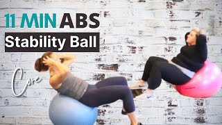 Stability Ball AB WORKOUT  Strong Core  Flat Stomach [upl. by Drallim442]