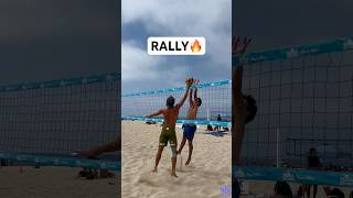 Hermosa Beach Open RALLY☀️🏐🌊 beachvolleyball volleyball volleyballworld volleyballplayer avp [upl. by Adnotal587]