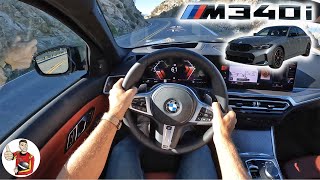 The 2023 BMW M340i Adds Tech but Thankfully Leaves the Dynamics Alone POV First Drive [upl. by Ecnarf]