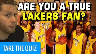 Are you a Lakers Fan Take the Quiz [upl. by Winthrop]