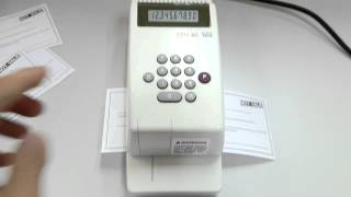 MAX EC30A check writer product operation [upl. by Novej]