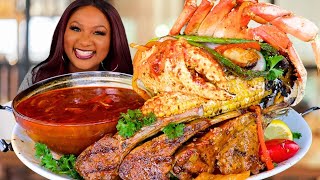 KING CRAB SEAFOOD BOIL MUKBANG  DUNGENESS CRAB  SEAFOOD MUKBANG [upl. by Tudela301]