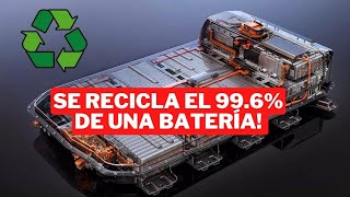 Se recicla el 996 de las baterías de un EV [upl. by Ahsinrad]