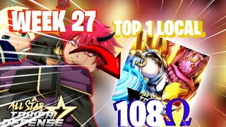 ALL STAR TOWER DEFENSE TOP 1 LOCAL TOURNAMENT WEEK 27 108 OMEGA ROBLOX MOBILE [upl. by Birkner]