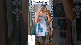 Meesho finds under 250 Trendy stylish Women’s nightwear Nightdress review meeshofinds meeshohaul [upl. by Huda]