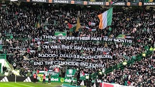 CELTIC FANS SING GRACE IN SUPPORT FOR PALESTINE  STUNNING [upl. by Anderson216]