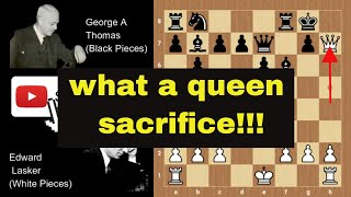 Edward Lasker vs George A Thomas 1912  Lasker vs Thomas London 1912  Chess [upl. by Dex532]