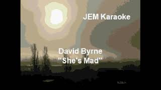 David Byrne  Shes Mad Karaoke [upl. by Aik99]