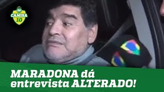 MARADONA dá entrevista ALTERADO OLHA ISSO [upl. by Oslec]