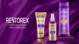 Farkında Mısın Sen farklısın 💜  Restorex Collagen Biotin Dolgunlaştırıcı Bakım Serisi [upl. by Hammad]