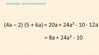 Développer double distributivité [upl. by Yanej]