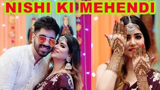 NISHI KI MEHENDI WEDDING FUNCTION DAILY VLOG 4  NISHI ATHWANI pranish [upl. by Lirret]