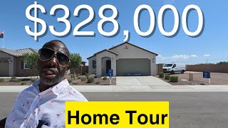 Home Tour of 328000 New Home In Maricopa Arizona [upl. by Percival]