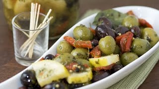 How to Make Marinated Olives  Marinated Olives Recipe [upl. by Samp519]