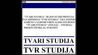 Tvari Studija TVR STUDIJA Portfolio [upl. by Mclaughlin]