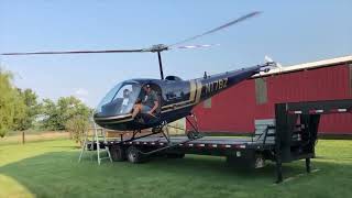 Taking off in a Enstrom Helicopter [upl. by Wat]