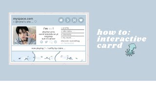 cute amp pretty interactive carrd tutorial free plan [upl. by Keelby]