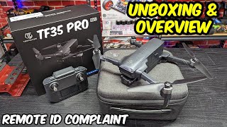 TRIPLEFINE TF35 Pro Brushless 2axis 4K GPS RID Compliant Drone Unboxing amp Overview [upl. by Hada]