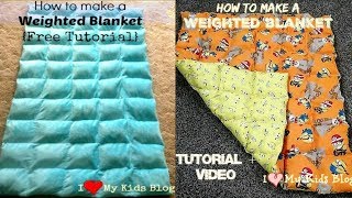 How to make a Weighted Blanket Tutorial Video [upl. by Dickerson]