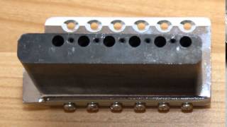 Sound Review Zinc vs Steel Vibrato Block Stratocaster [upl. by Lasiaf]