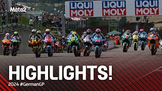 Moto2™ Race Highlights ⚔️  2024 GermanGP [upl. by Adnilreb]