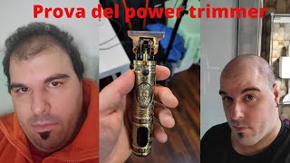 UNBOXING E PROVA DEL TAGLIACAPELLI POWER TRIMMER [upl. by Lynnell]