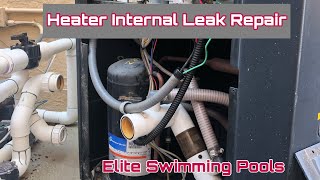 Pool Heat Pump Heater Internal Leak Repair [upl. by Nuoras99]