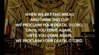 When We Eat This Bread Light from Light Acclamation Instrumental Karaoke [upl. by Jelsma681]