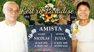 All Souls Day Tribute Julia amp Nicolas Amista Sr St Peter amp Heritage Park Memorial Services [upl. by Etiuqal868]