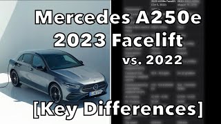 Mercedes A250e Plugin Hybrid 2023 Facelift vs 2022 Key Differences [upl. by Aivatahs]