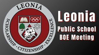 Leonia Board of Education Meeting August 13 2024 [upl. by Aneris763]