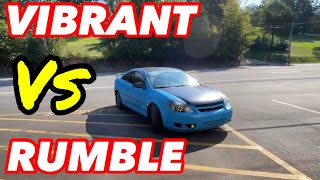 Pontiac G5Chevy Cobalt 22L VIBRANT BOTTLE RESOANTOR Vs RUMBLE MUFFLLER [upl. by Elram]