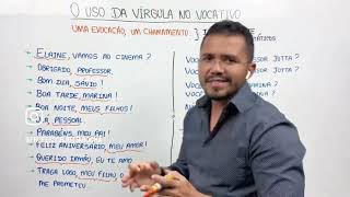 O USO DA VÍRGULA E O VOCATIVO  Prof Jotta Rocha [upl. by Wye]