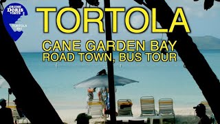 TORTOLA  Cane Garden Beach Bus Tour and Town [upl. by Neivad]