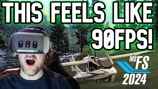 I Tried a 6000 VR Headset in MSFS2024  This FEELS like 90FPS VARJO XR4 [upl. by Delorenzo]