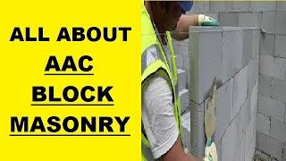 AAC Block Masonry All Information [upl. by Nibbor]