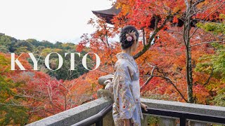 🇯🇵 Kimono in Kyoto  sagano romantic train boat ride in arashiyama mont blanc matcha parfait [upl. by Yracaz]