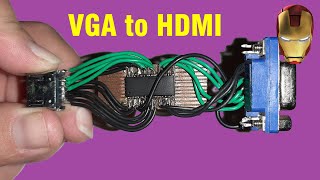 Adaptador Conversor Caseiro VGA para Hdmi 😱👌🙈🤩 [upl. by Haibot]