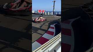 Norwegian Joy Cruise Ship Go Kart Raceway  norwegiancruises ncljoy [upl. by Solange]