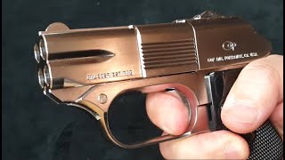 4연장 배럴의 마루신 COP 357수정탄도 발사 Marushin COP 357 Derringer Gas Airsoft Gun [upl. by Aidekal]