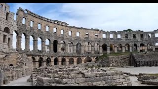 Pula Arena Roman Amphitheatre Pula Croatia [upl. by Garnet]