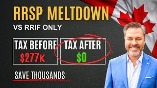 RRSP Meltdown vs RRIF Minimum Withdrawal Save Thousands [upl. by Naus]