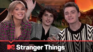 The Cast of Stranger Things 4 Play MTV Yearbook  MTV Movies [upl. by Engeddi75]